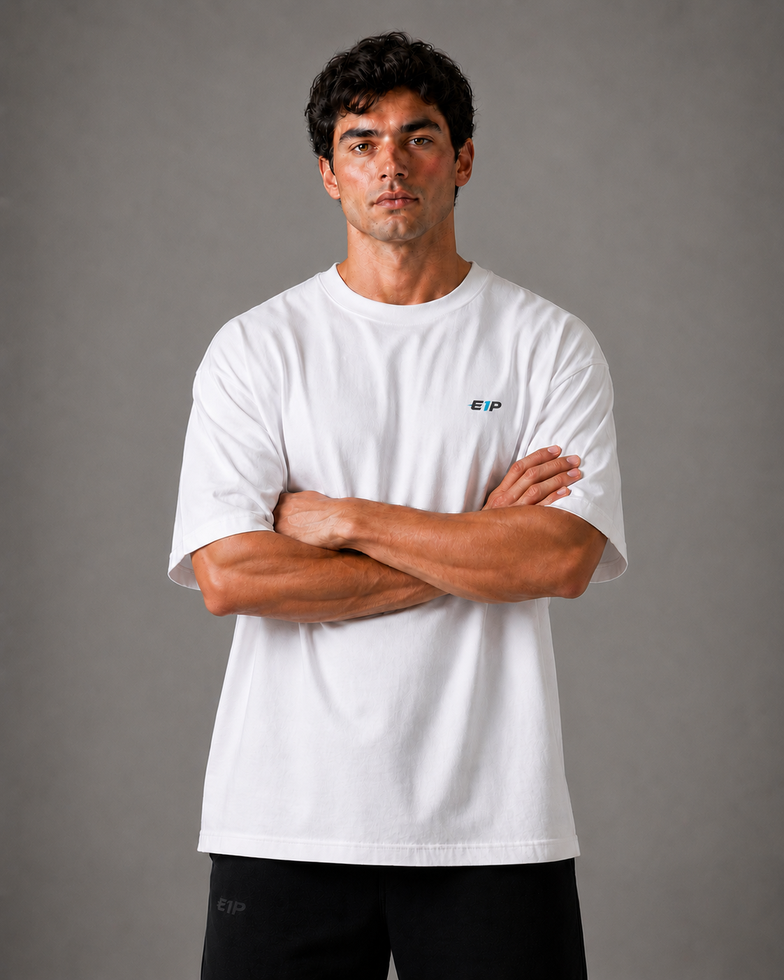 E1P Built Different Tee White - Back View