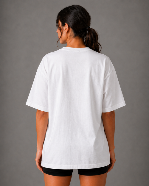 E1P Classic Tee White - Side View