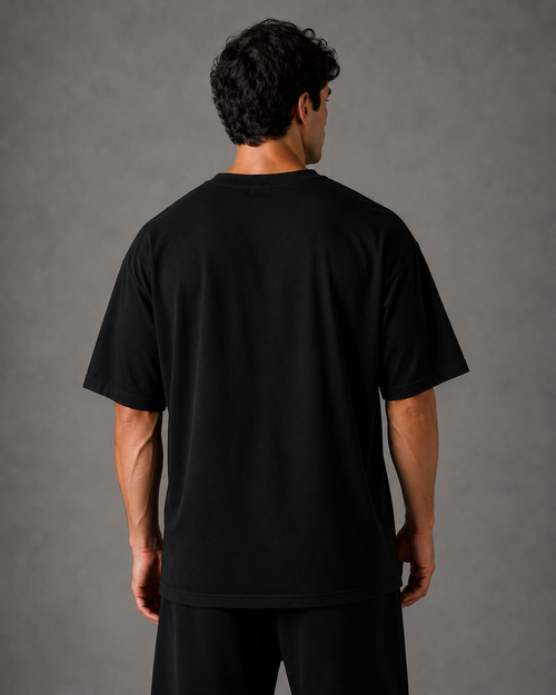 E1P Classic Tee Black - Side View
