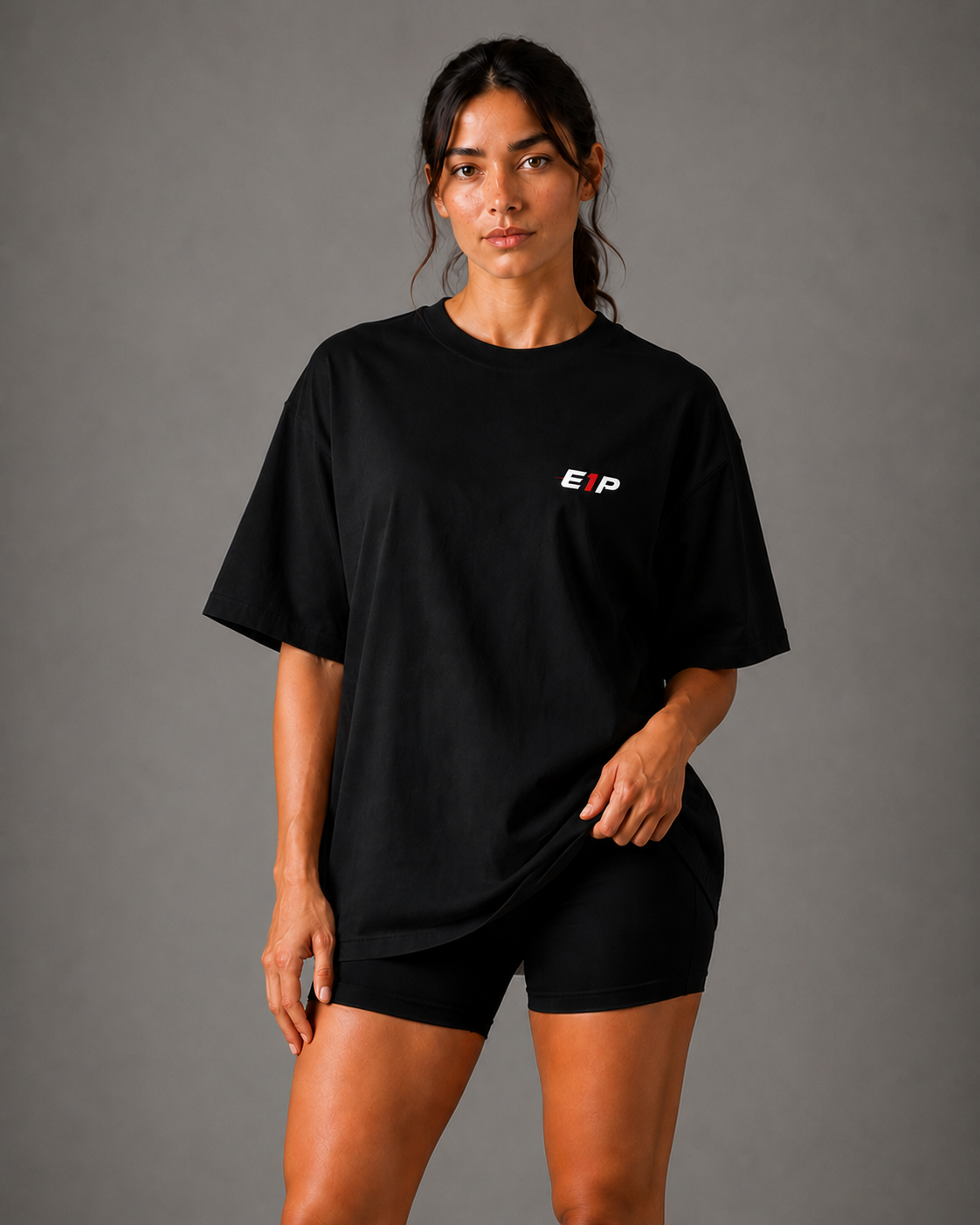 E1P Classic Tee Black - Back View