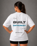 E1P Built Different Tee White - Front View